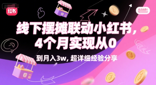 线下摆摊联动小红书，4 个月实现从 0 到月入3w，超详细经验分享 - 创享网-创享网