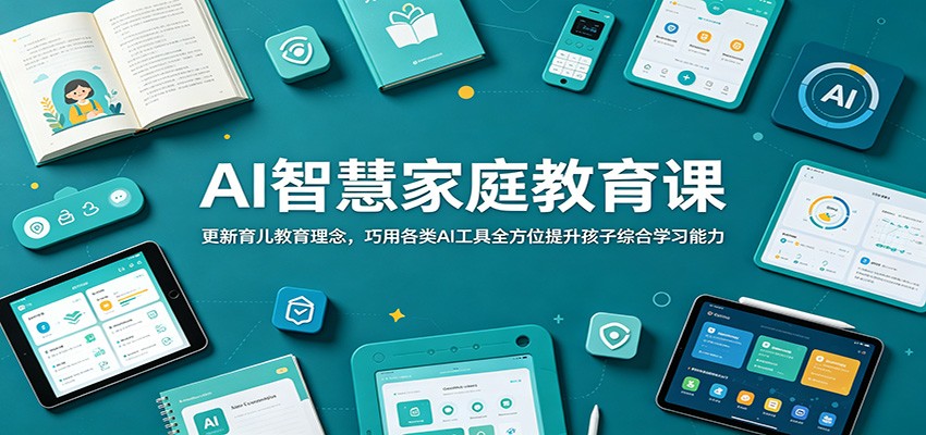 AI智慧家庭教育课：更新育儿教育理念，巧用各类AI工具全方位提升孩子综合学习能力-创享网