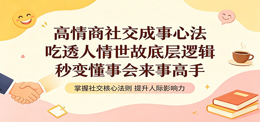 高情商社交成事心法：吃透人情世故底层逻辑，秒变懂事会来事高手-创享网