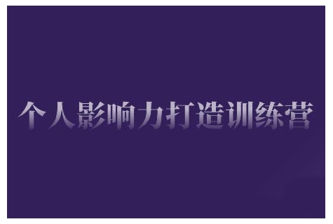 个人影响力打造训练营，掌握公域引流、私域运营、产品定位等核心技能，实现从0到1的个人IP蜕变 - 创享网-创享网