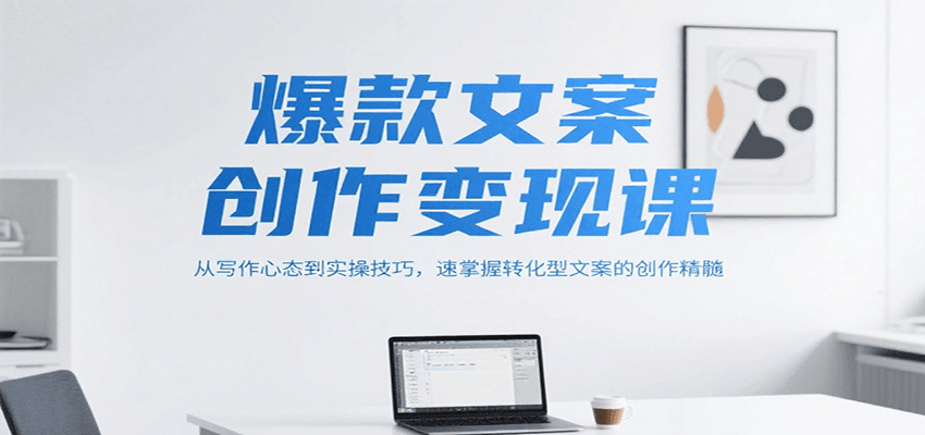 爆款文案创作变现课，从写作心态到实操技巧，速掌握转化型文案的创作精髓 - 创享网-创享网
