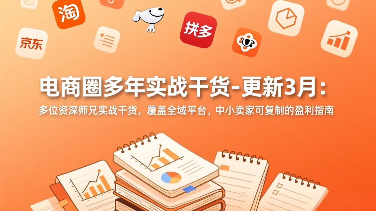 电商圈多年实战干货-更新3月：多位资深师兄实战干货，覆盖全域平台，中小卖家可复制的盈利指南-创享网