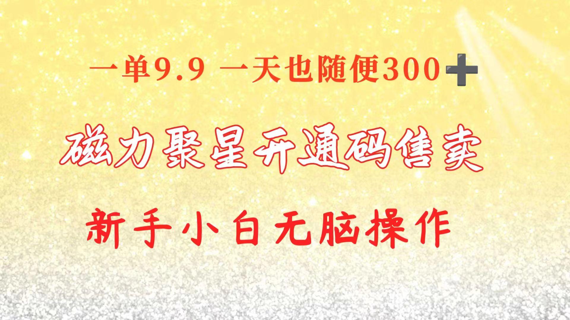 快手磁力聚星码信息差 售卖 一单卖9.9 一天也轻松300+ 新手小白无脑操作 - 创享网-创享网