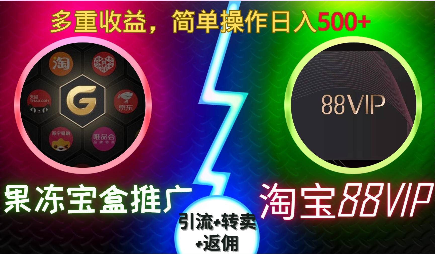果冻宝盒推广88VIP，引流+转卖+返佣，多重收益，简单操作日入5张【揭秘】 - 创享网-创享网