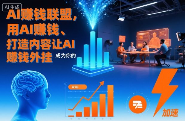 AI賺钱联盟，用AI賺钱、打造内容让AI成为你的賺钱外挂-创享网