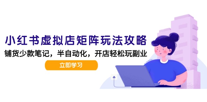 小红书虚拟店矩阵玩法-更新，AI批量制作笔记，半自动化运营日发20笔记攻略 - 创享网-创享网