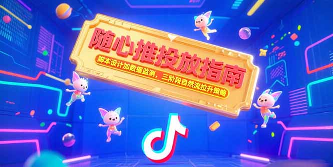 随心推投放指南，脚本设计加数据监测，三阶段自然流拉升策略 - 创享网-创享网