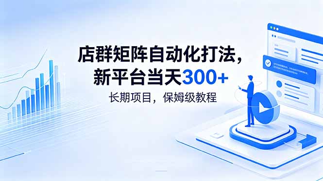 店群矩阵自动化打法，新平台当天300+，长期项目，保姆级教程-创享网