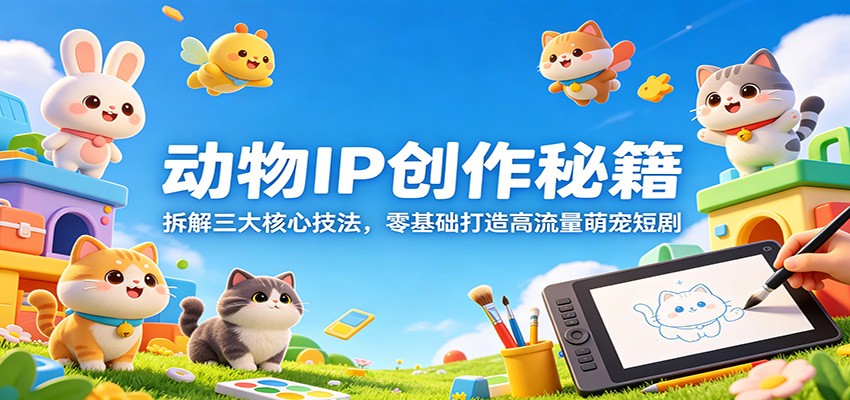 动物IP创作秘籍：拆解三大核心技法，零基础打造高流量萌宠短剧-创享网