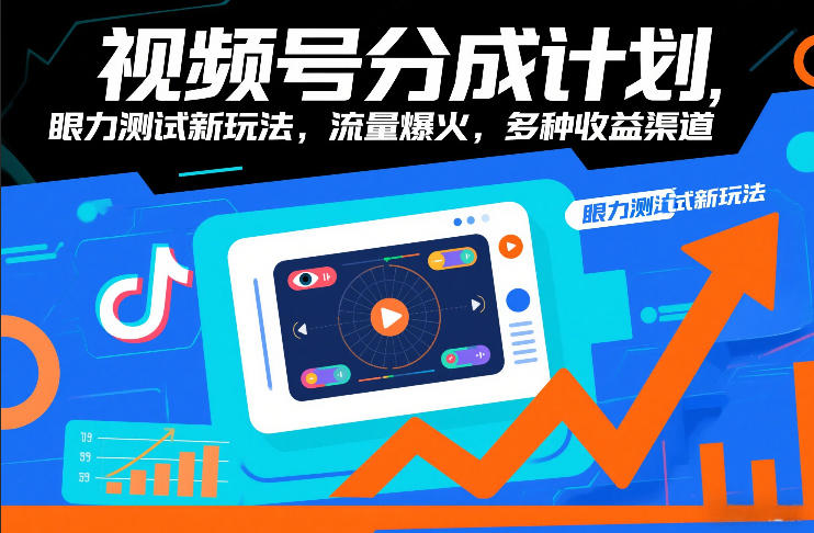 视频号分成计划，眼力测试新玩法，流量爆火，多种收益渠道-创享网