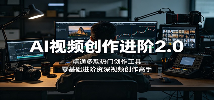 AI视频创作进阶2.0：精通多款热门创作工具，零基础进阶资深视频创作高手-创享网