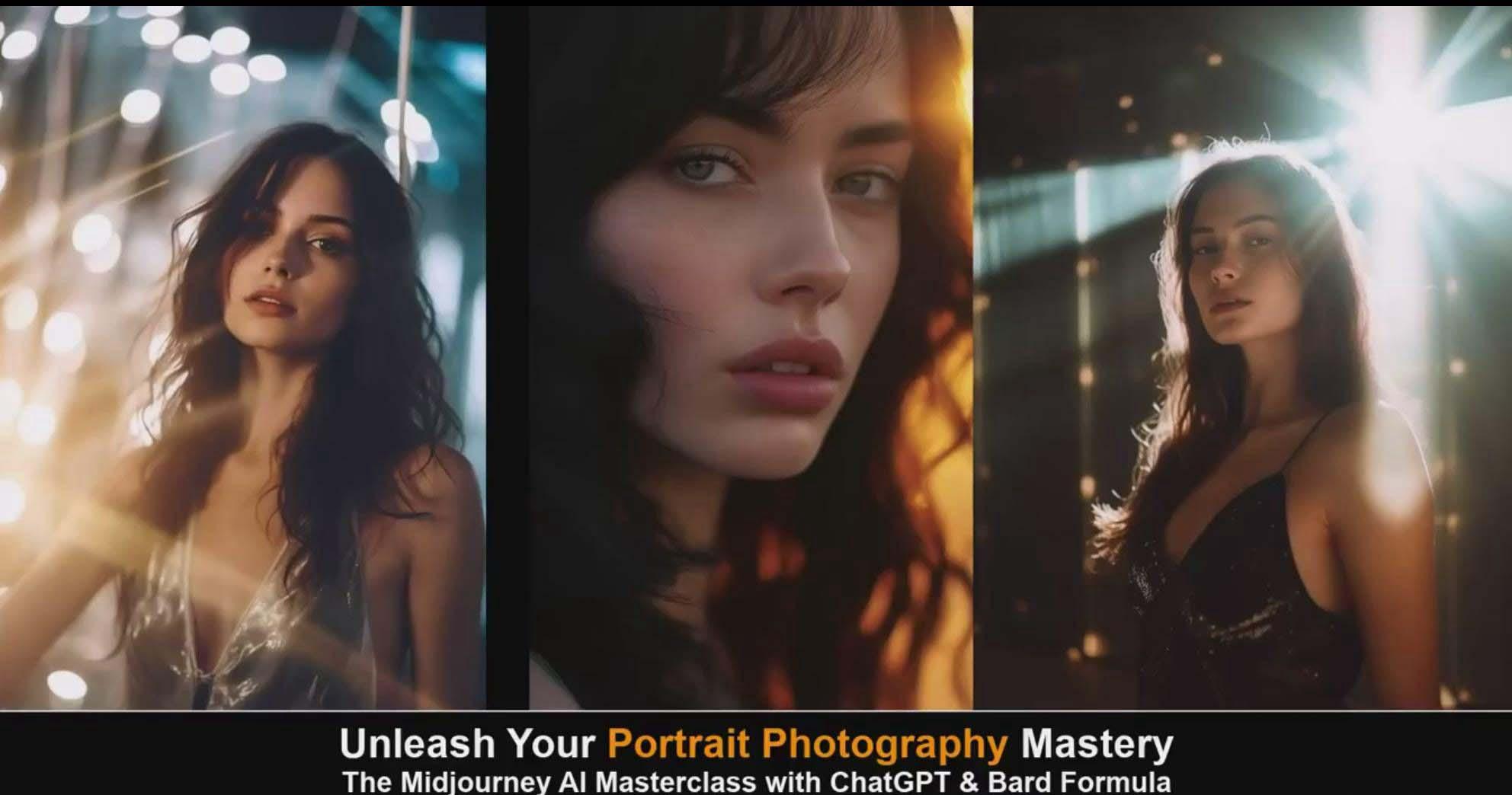 图片[6]-(9312期)Midjourney v5 ChatGPT 和 Bard AI人工智能人像摄影大师班-15节-中英字幕 - 创享网-创享网