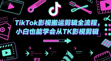 TikTok影视搬运剪辑全流程，小白也能学会从TK影视剪辑 - 创享网-创享网