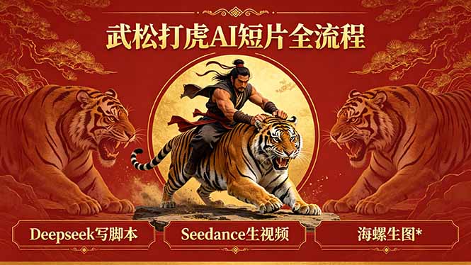 武松打虎AI短片全流程：Deepseek写脚本+Seedance生视频+海螺生图-创享网