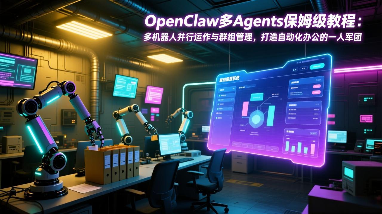OpenClaw多Agents保姆级教程：多机器人并行运作与群组管理，打造自动化办公的一人军团-创享网