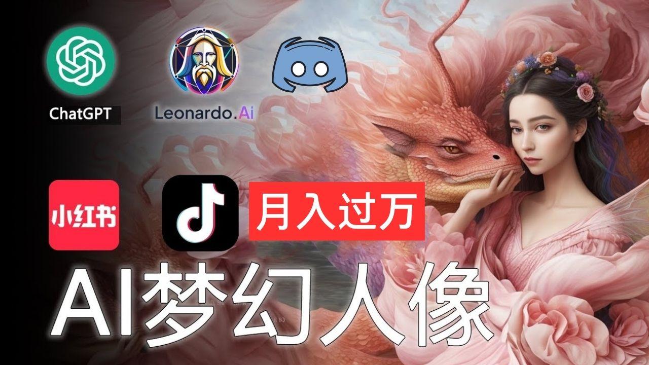 AI摄影梦幻人像：零基础也能月入过万的秘密 - 创享网-创享网