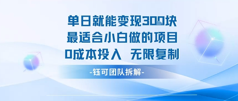 单日就能变现3张最适合小白做的项目0成本投入 无限复制 - 创享网-创享网