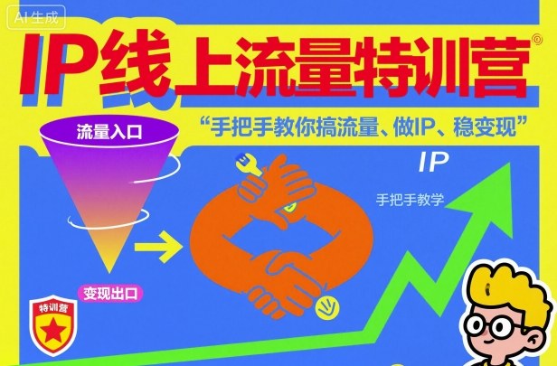 IP线上流量特训营,手把手教你搞流量、做IP、稳变现-创享网