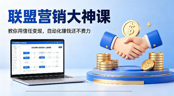 联盟营销大神课，教你用信任变现，自动化賺钱还不费力【原创双语字幕】-创享网