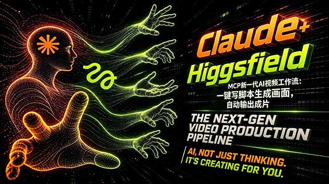Claude+Higgsfield MCP新一代AI视频工作流：一键写脚本生成画面，自动输出成片 - 创享网-创享网