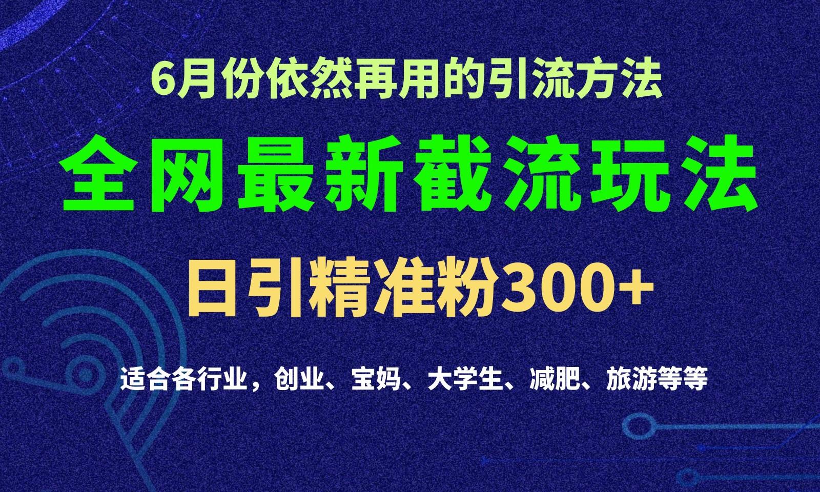 2024全网最新截留玩法，每日引流突破300+ - 创享网-创享网