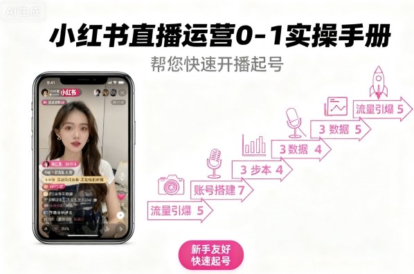 小红书直播运营0-1实操手册，帮您快速开播起号 - 创享网-创享网