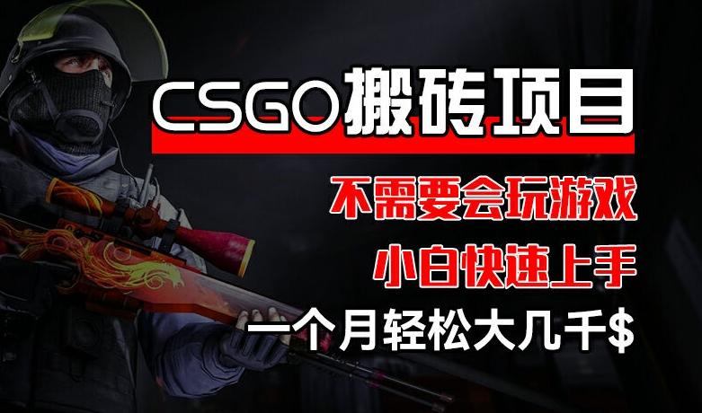 CSGO 装备搬砖项目，操作简单，不需要会玩游戏，小白也能快速上手，一个月轻松大几千【揭秘】 - 创享网-创享网