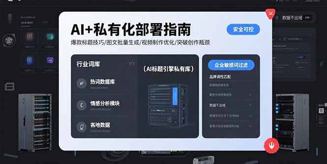 AI+私有化部署指南 爆款标题技巧/图文批量生成/视频制作优化/突破创作瓶颈 - 创享网-创享网