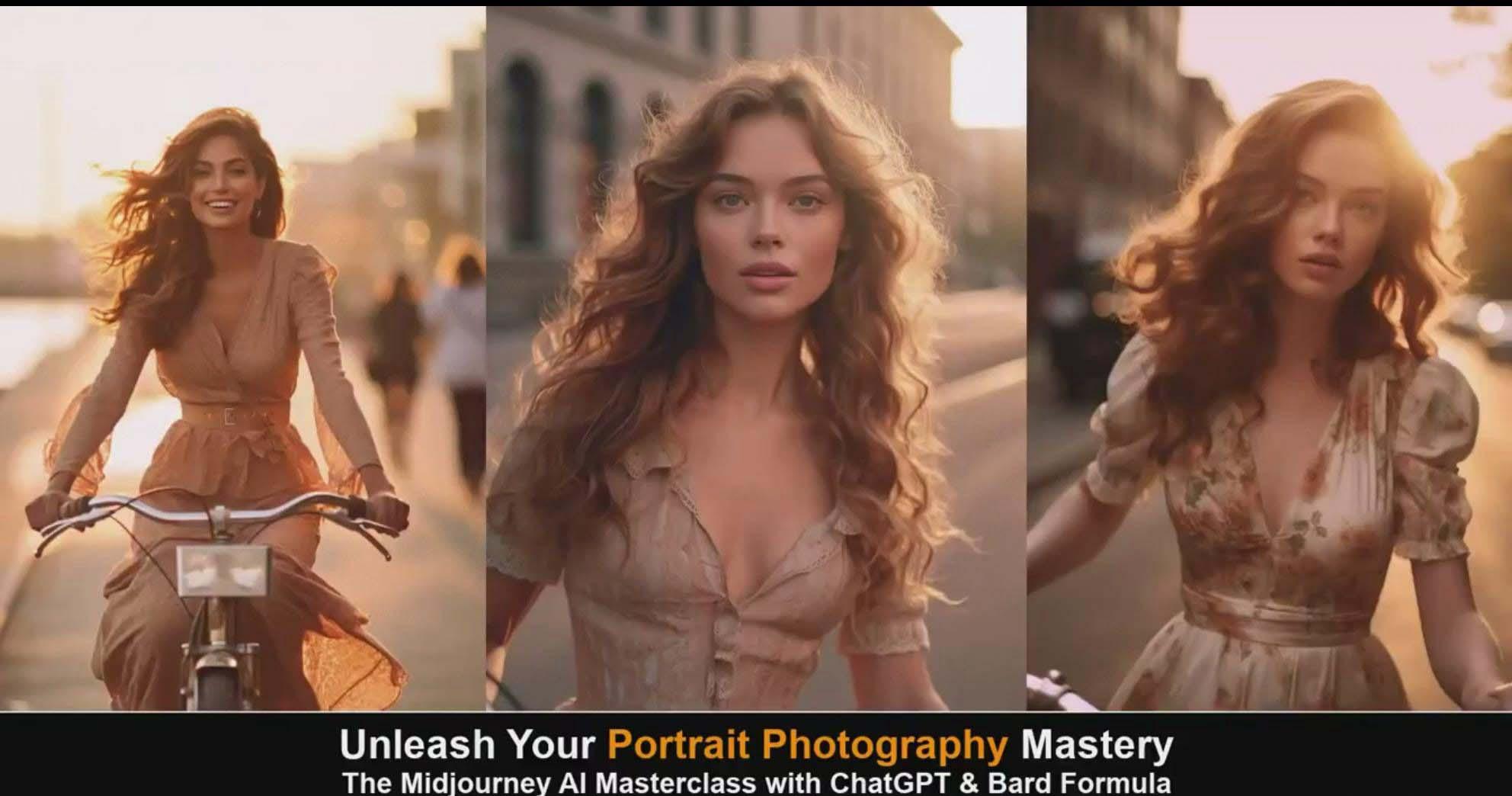 图片[4]-(9312期)Midjourney v5 ChatGPT 和 Bard AI人工智能人像摄影大师班-15节-中英字幕 - 创享网-创享网