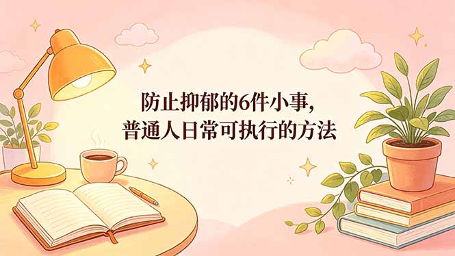 付费文章：防止抑郁的6件小事，普通人日常可执行的方法 - 创享网-创享网