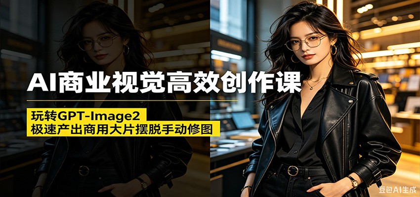AI商业视觉高效创作课：玩转GPT-Image2，极速产出商用大片摆脱手动修图(更新) - 创享网-创享网