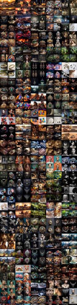 460+专业Midjourney珠宝摄影AI提示词戒指，项链-耳环-手链-宝石等，立即开始创作珠宝艺术-创享网