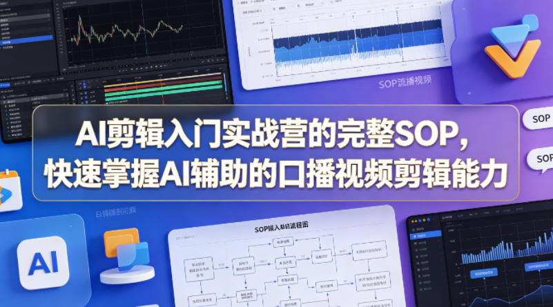 AI剪辑入门实战营的完整SOP，快速掌握AI辅助的口播视频剪辑能力 - 创享网-创享网
