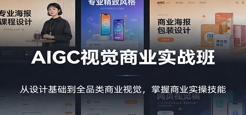 AIGC视觉商业实战班：从设计基础到全品类商业视觉，掌握商业实操技能-创享网