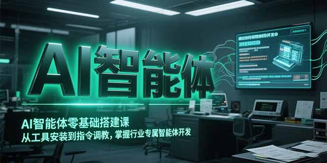 AI智能体零基础搭建课，从工具安装到指令调教，掌握行业专属智能体开发… - 创享网-创享网