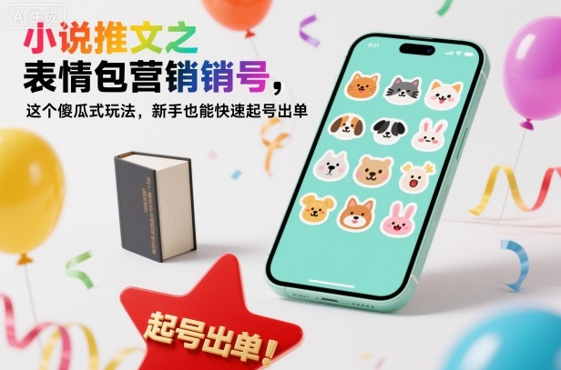 小说推文之表情包营销号,这个傻瓜式玩法,新手也能快速起号出单-创享网