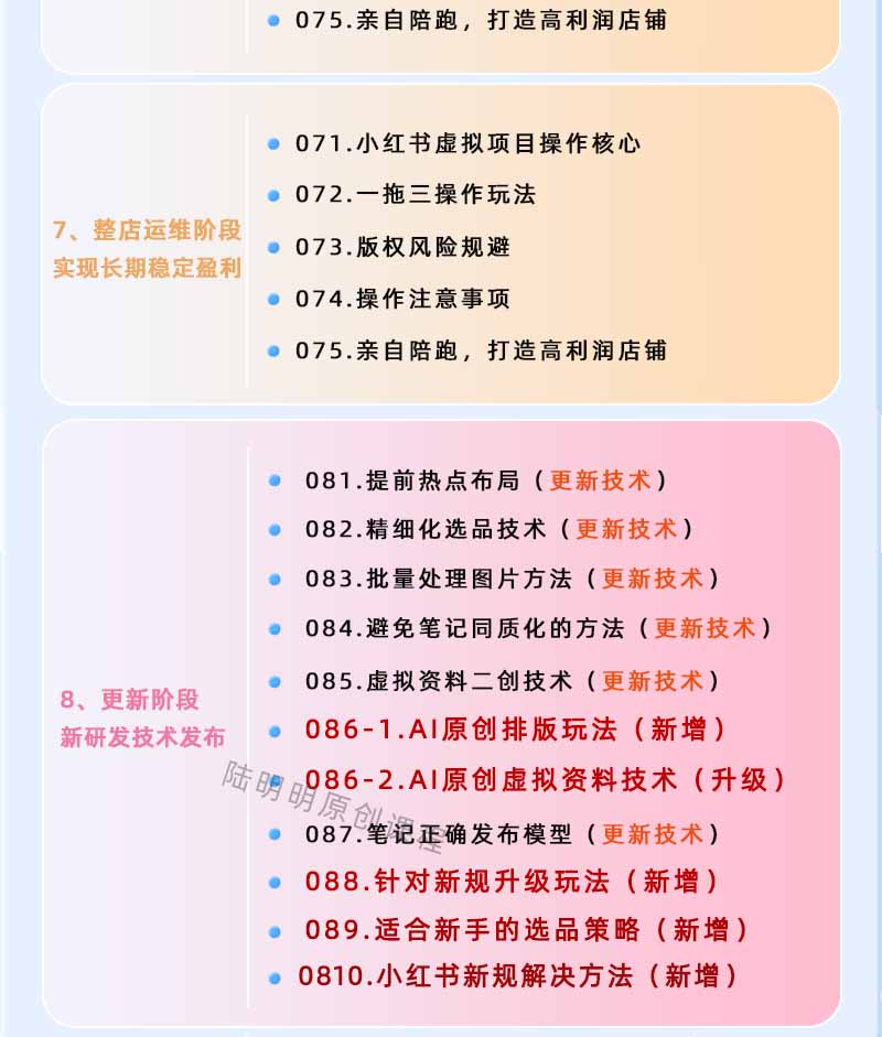 图片[4]-小红书虚拟项目特训班9.0，全面拥抱AI，批量产出原创PPT货源，单品/单店纯利润几万到几十W-创享网