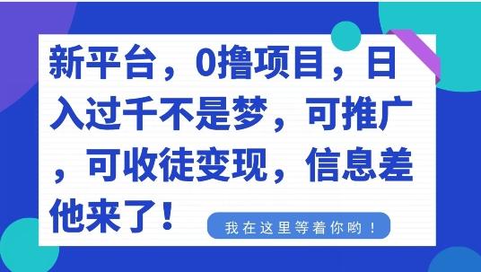 不要再花冤枉钱了，0撸项目，每天坚持，稳定1000+ - 创享网-创享网
