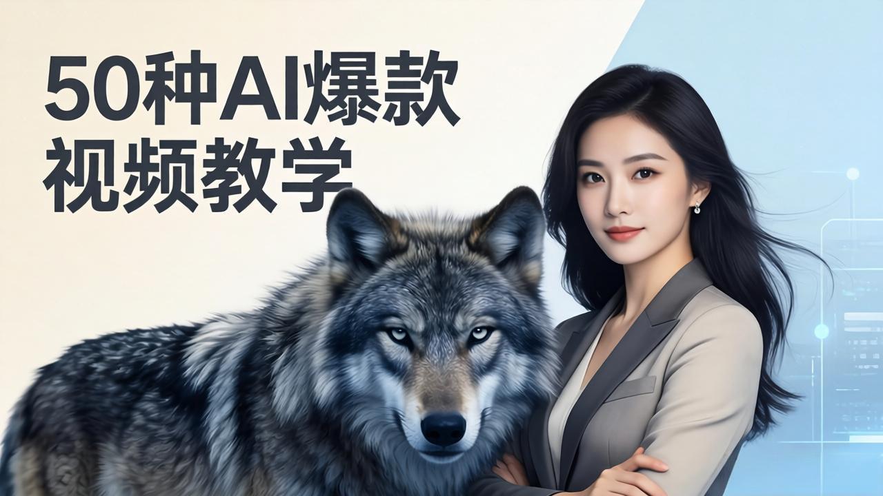 50种AI爆款视频教学：影视级古诗词+治愈萌宠+山海经蛟龙，高阶宝典商业落地 - 创享网-创享网
