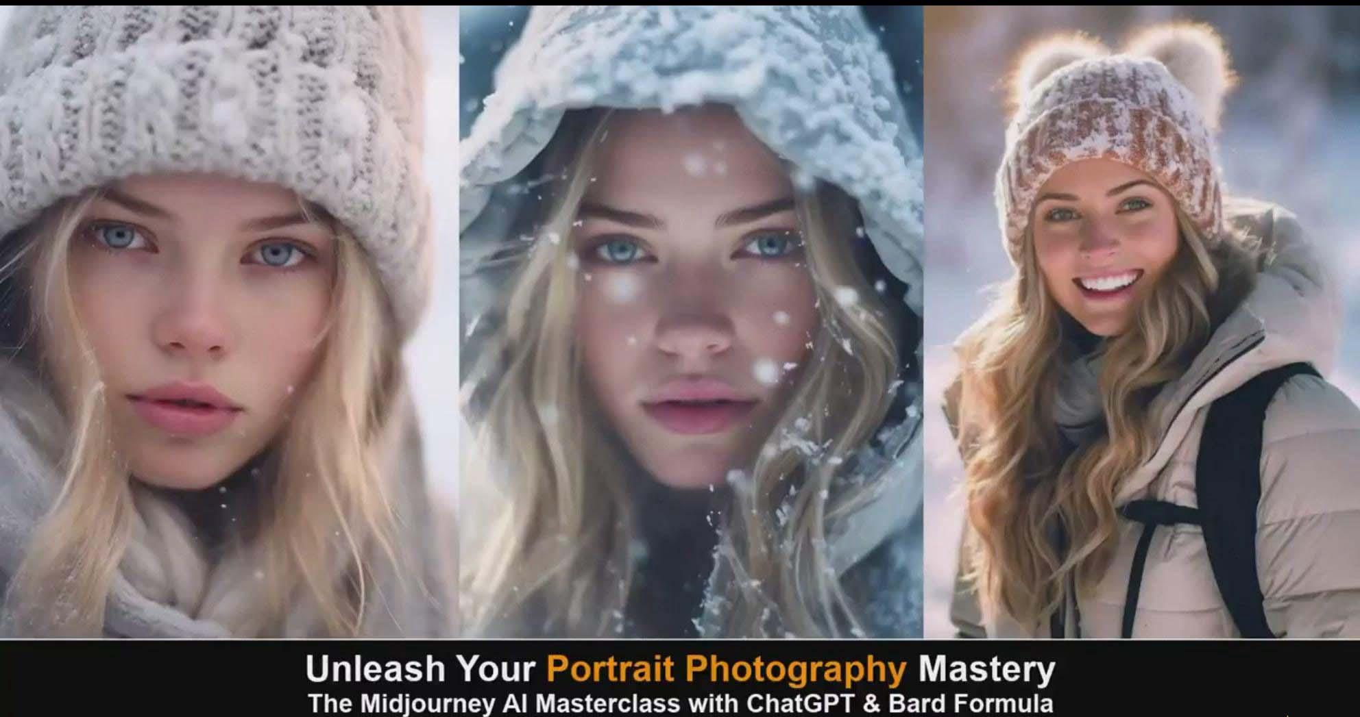 图片[5]-(9312期)Midjourney v5 ChatGPT 和 Bard AI人工智能人像摄影大师班-15节-中英字幕 - 创享网-创享网