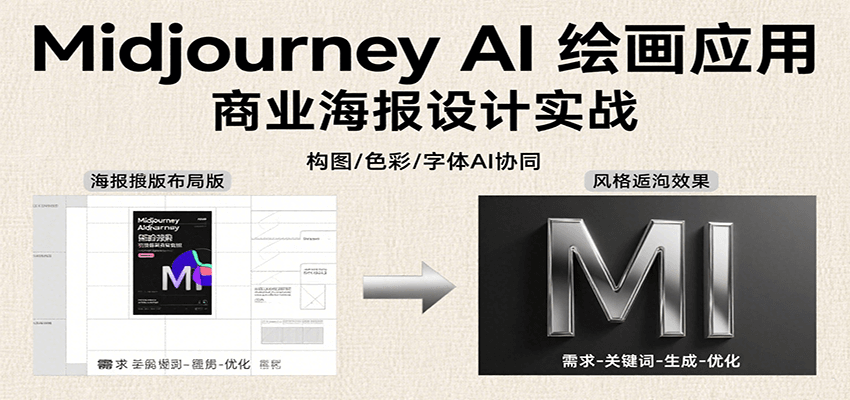 Midjourney AI绘画应用，关键词指令解析、漫画头像制作、海报设计、3D人物生成等 - 创享网-创享网