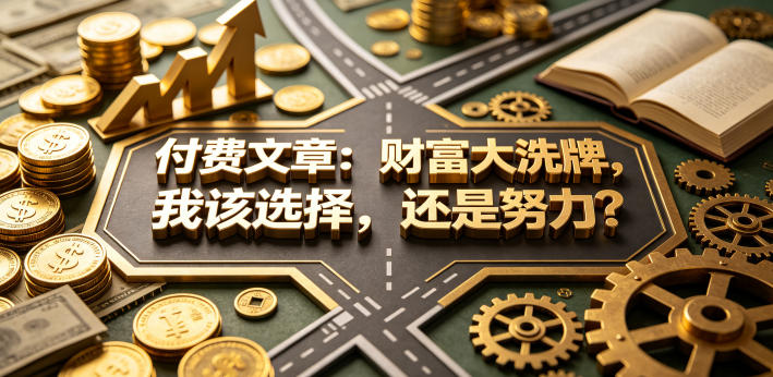 付费文章：财富大洗牌，我该选择，还是努力？-创享网