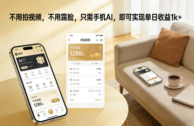 不用拍视频，不用露脸，只需手机AI，即可实现单日收益1k+【揭秘】 - 创享网-创享网