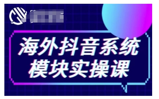 海外抖音Tiktok系统模块实操课，TK短视频带货，TK直播带货，TK小店端实操等 - 创享网-创享网