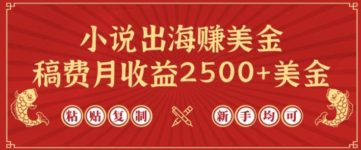 小说出海赚美金，稿费月收益2500+美金，仅需chatgpt粘贴复制，新手也能玩转【揭秘】 - 创享网-创享网