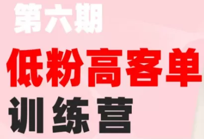 珠丽Julie小红书低粉高客单训练营(第六期)|高端人设引流+谈单转化全套落地