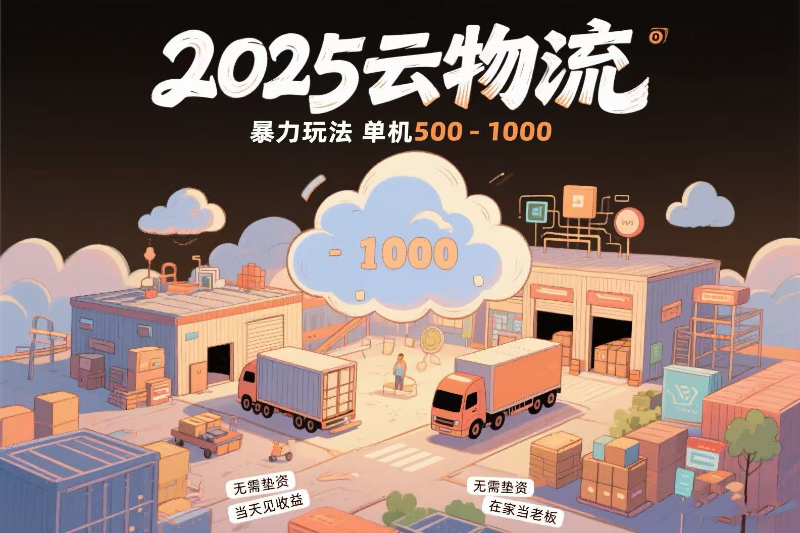 云物流赚差价，项目纯利润500~1000，无需垫资，当天到账。不需要有车，… - 创享网-创享网