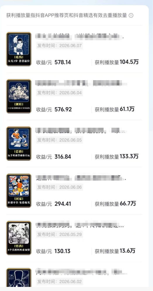 抖音某博主的育儿Ai视频全流程0-1实操，伙伴计划+分成计划+商单收徒等多种收益，日入300+ - 创享网-创享网