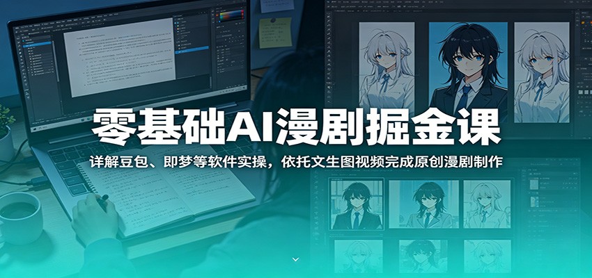 零基础AI漫剧掘金课：详解豆包、即梦等软件实操，依托文生图视频完成原创漫剧制作-创享网