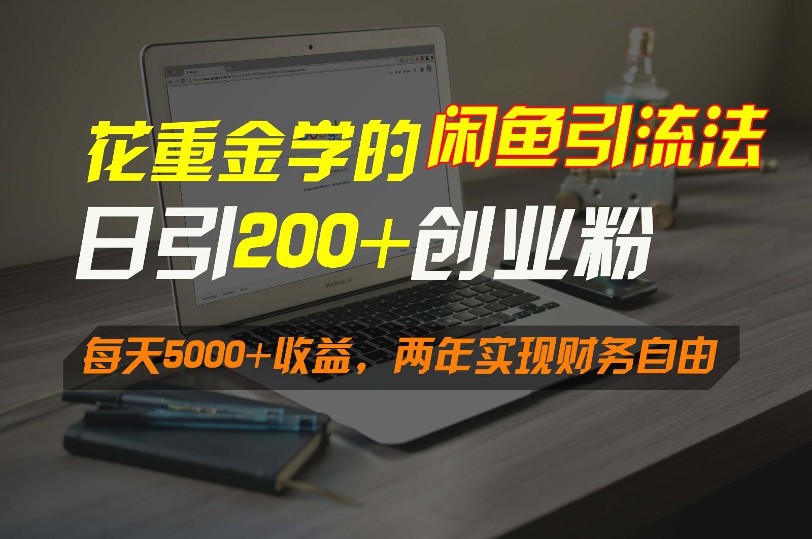 花重金学的闲鱼引流法，日引流300+创业粉，每天5000+收益，两年实现财务自由 - 创享网-创享网
